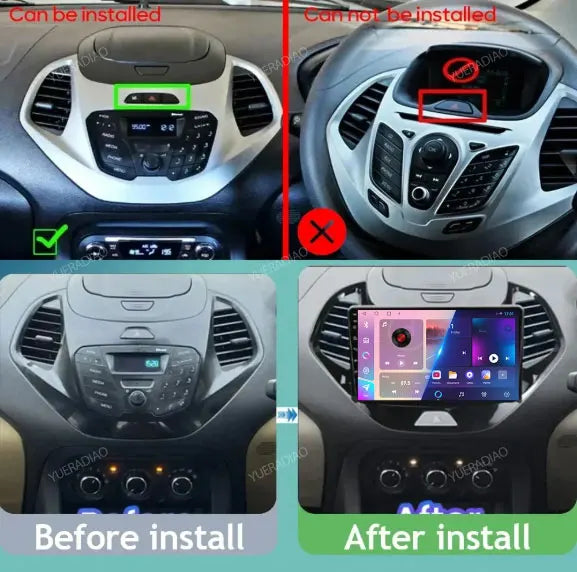 Android 15 Car Radio For Ford FIGO KA 2015 2016 2017 2018 2019 2020 GPS NAVI 4G LTE 5G WIFI QLED Multimedia Video Player 2DIN BT