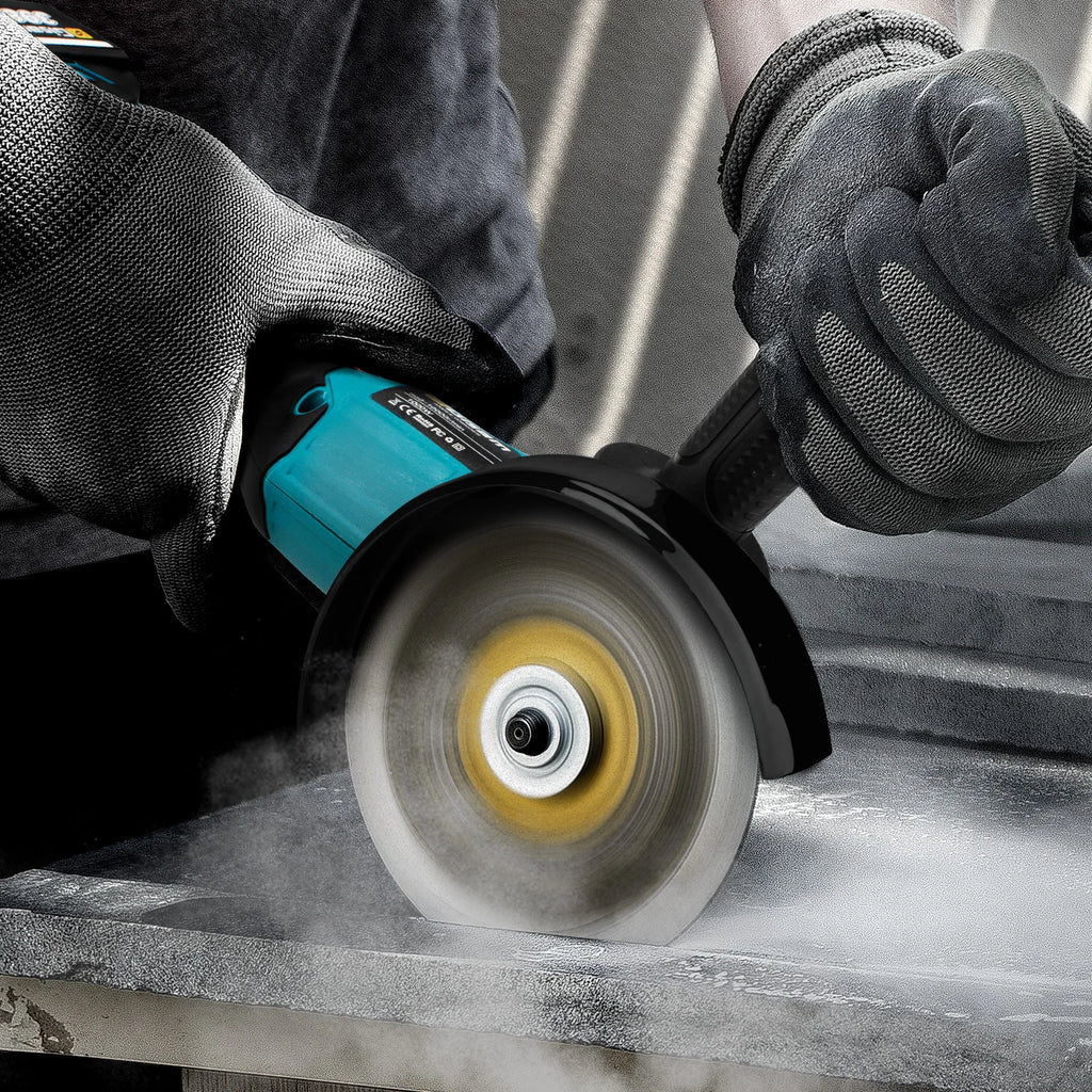 Gisam 125MM Brushless Electric Angle Grinder Variable Speed M14 Cutting Machine Woodworking Tool for Makita 18v Battery Pin
