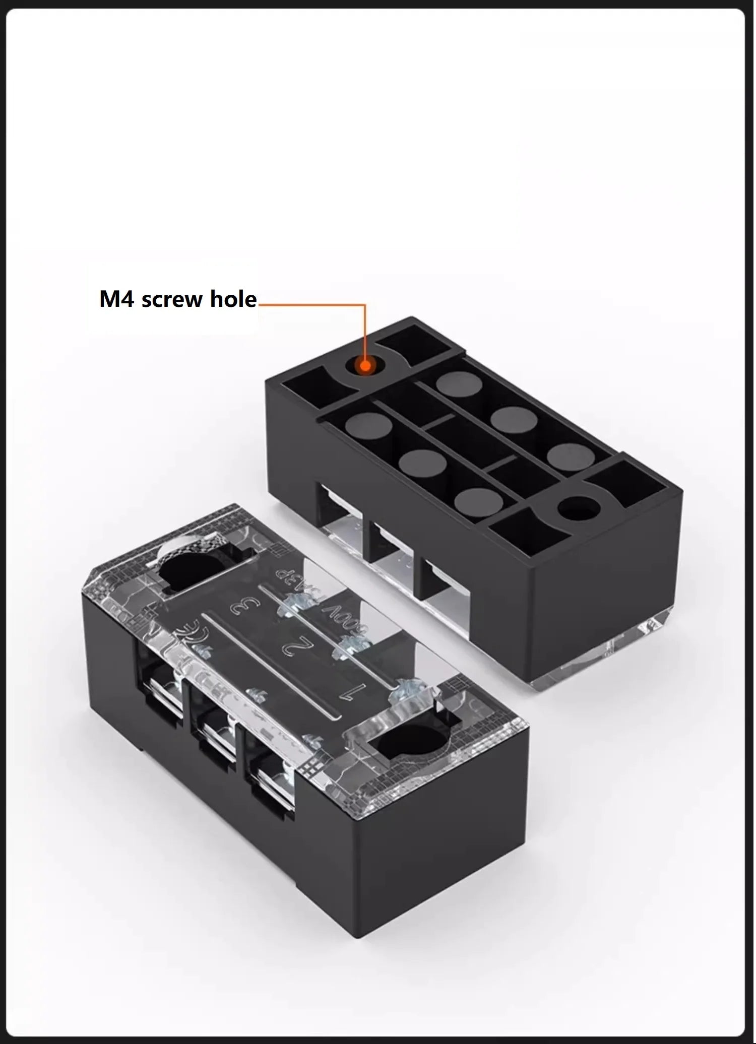 25A 600V Dual Row Barrier Screw Terminal Block Wire Connector TB Series 3 4 5 6 8 10 12 16 20 Positions Ways Factory Wholesale