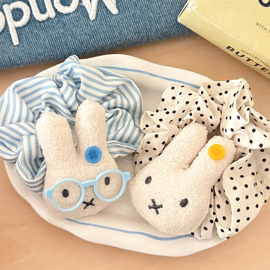 1/3 Pcs Cute Cartoon Bunny Hair Loop Ponytail Large Intestine Loop Hair Accessory Sweet Miffy Cosplay Merchandise