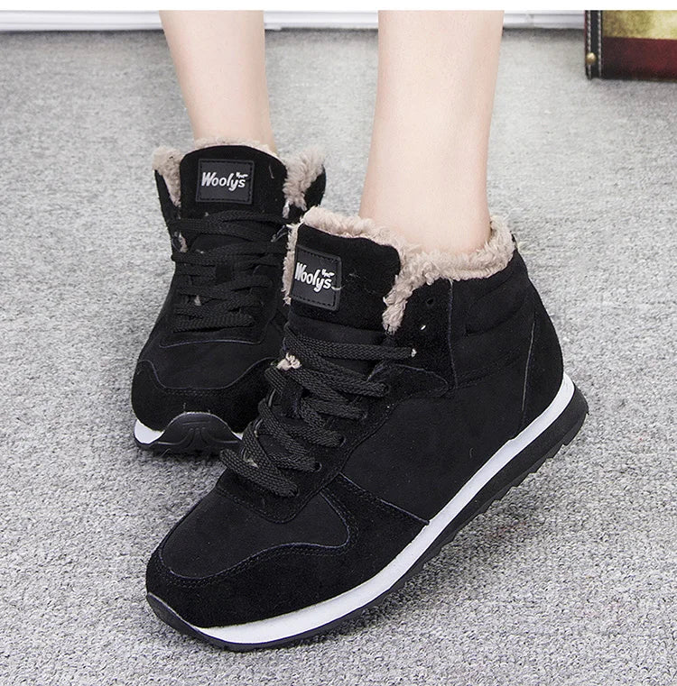 2026 Men Boots Winter  Sports Ankle Boots Thickened Plus Size Women Casual Fashion Short Boots Cotton Shoes Platform Snow Boots