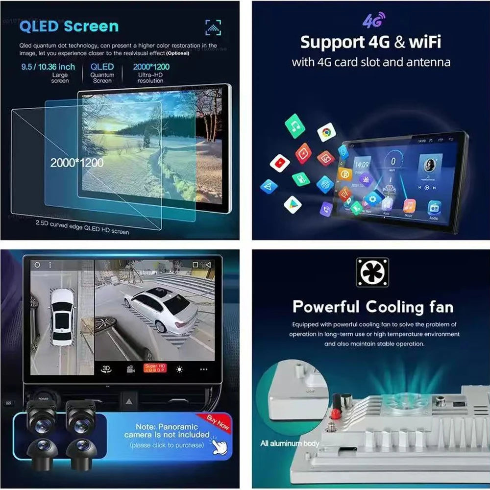 Android 14 For Hyundai i10 2 2013 -2018 LHD 2K QLED Stereo Car Radio Multimedia Video Player GPS AI Voice CarPlay 4G Navigation