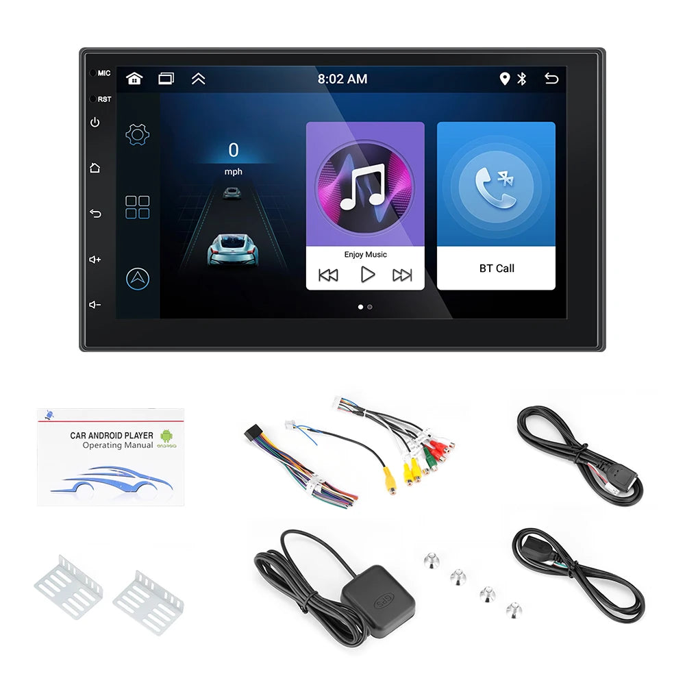Car Radio 2 Din Multimedia Video Player Carplay Android Auto Android 13 Universal 7 Inch 2 din android Navigation Auto Stereo