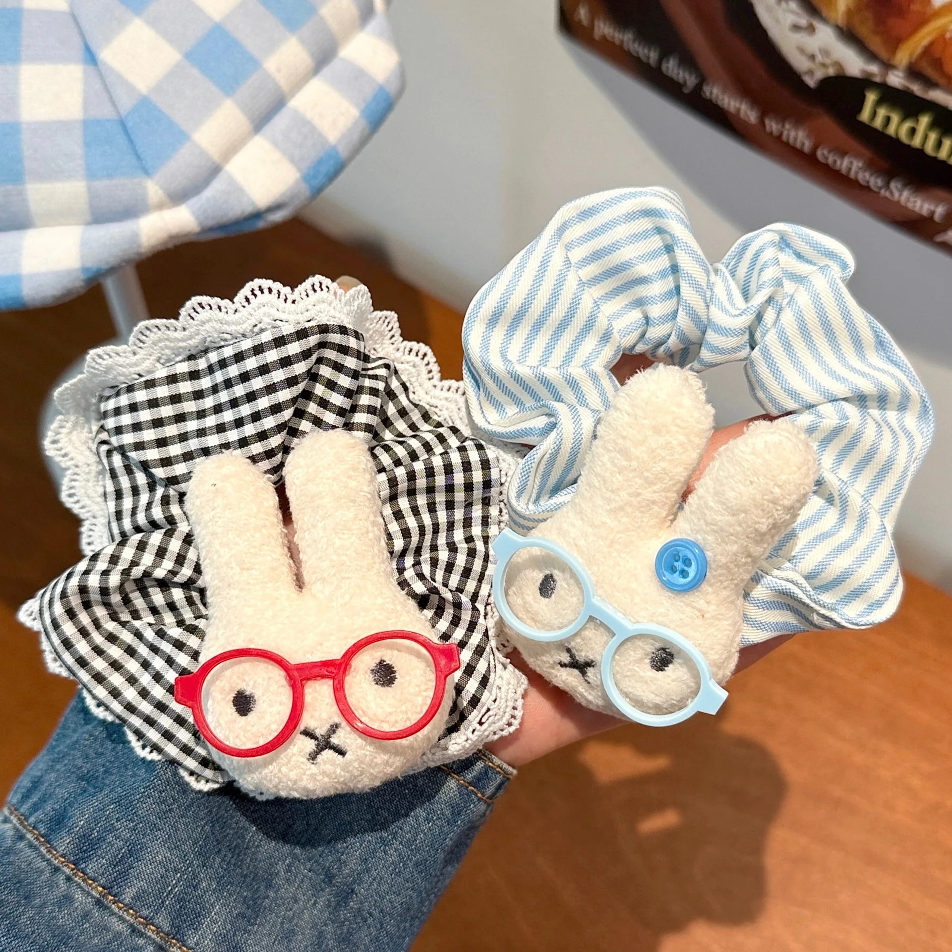 1/3 Pcs Cute Cartoon Bunny Hair Loop Ponytail Large Intestine Loop Hair Accessory Sweet Miffy Cosplay Merchandise