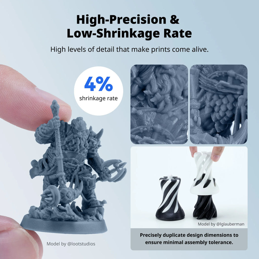 ANYCUBIC 3KG ABS-Like Resin 3.0 Water-Washable UV 405nm Photopolymer Resin 3D Resin High Precision for LCD 3D Printer