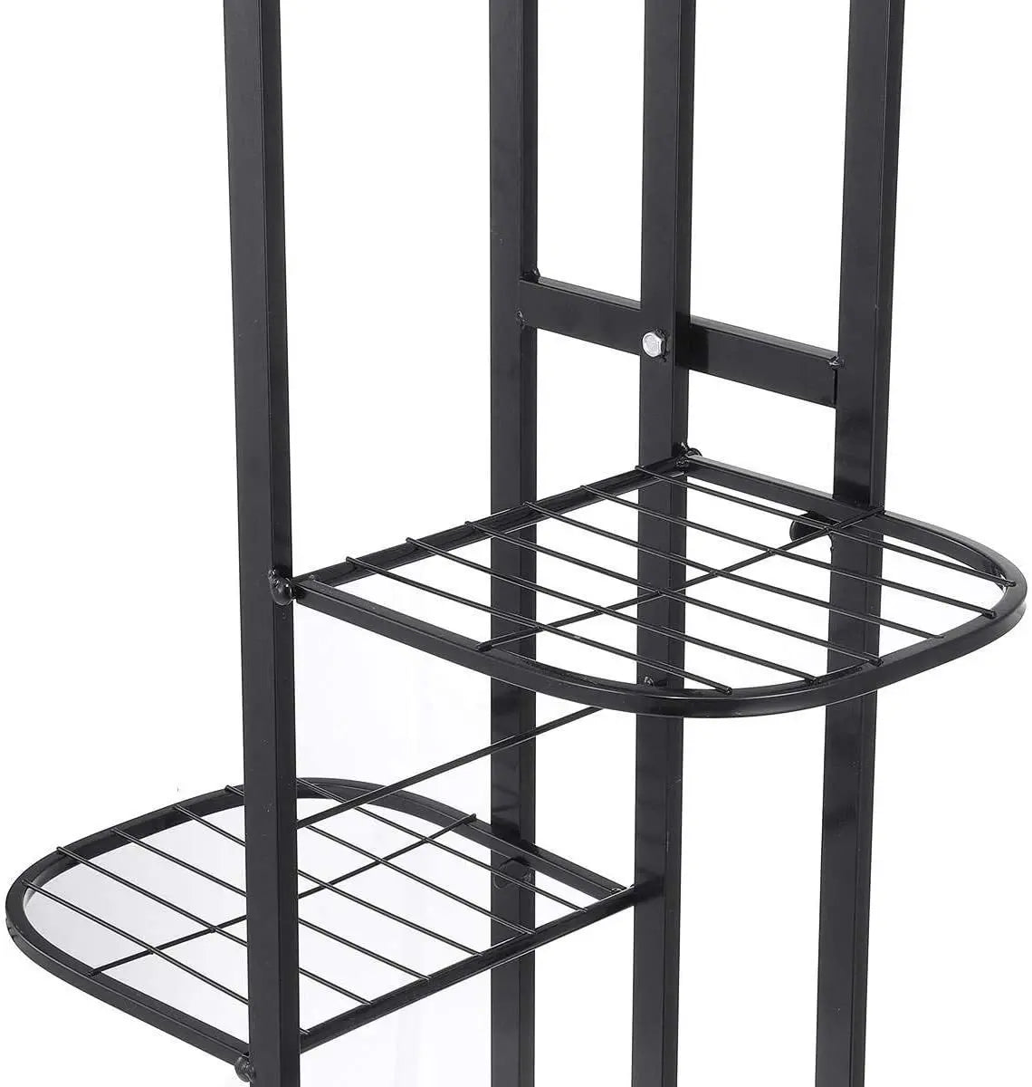 6 Tier Plant Shelves Iron Potted Flower Plant Stand Rack Multiple Flower Pot Holder Shelf Indoor Outdoor Planter Display