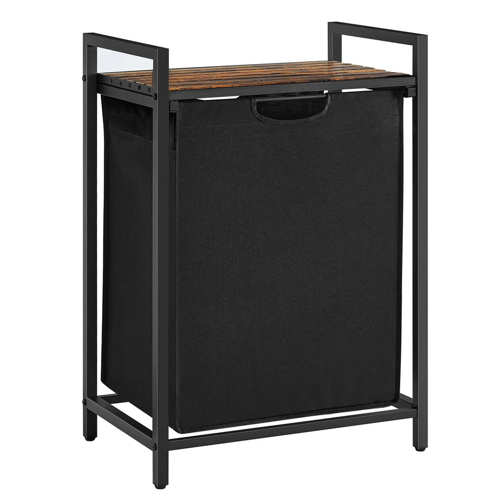 VASAGLE laundry basket Laundry Collector with Storage, Laundry Box, Oxford Fabric Laundry Bag Extendable Detachable Metal Frame