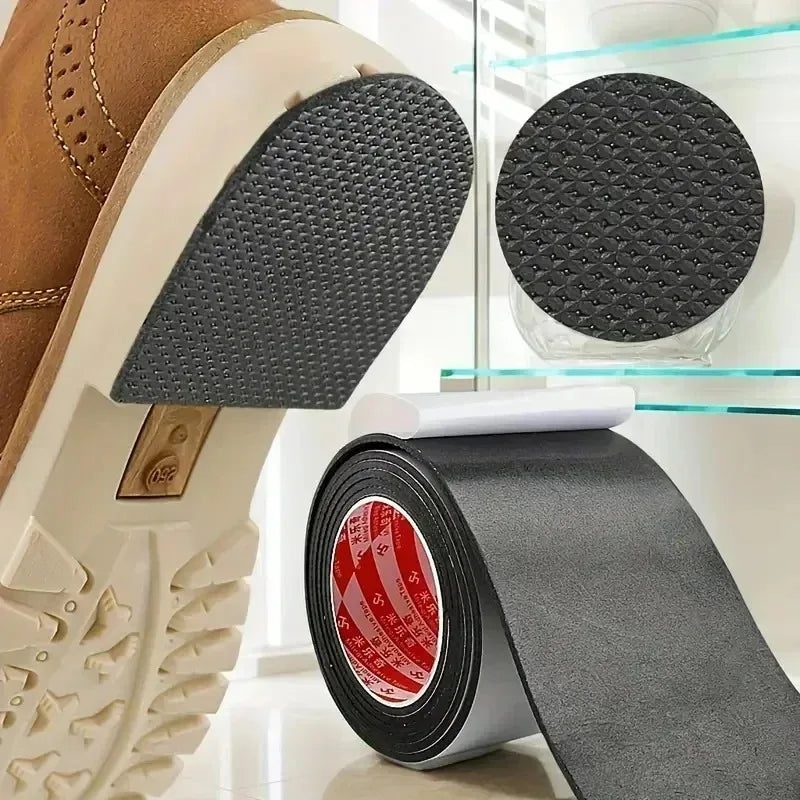 500cm Sole Anti Slip Stickers Self Adhesive EVA Protective Paster Cuttable Wear Resistant for Shoes Damage Prevention Women Men