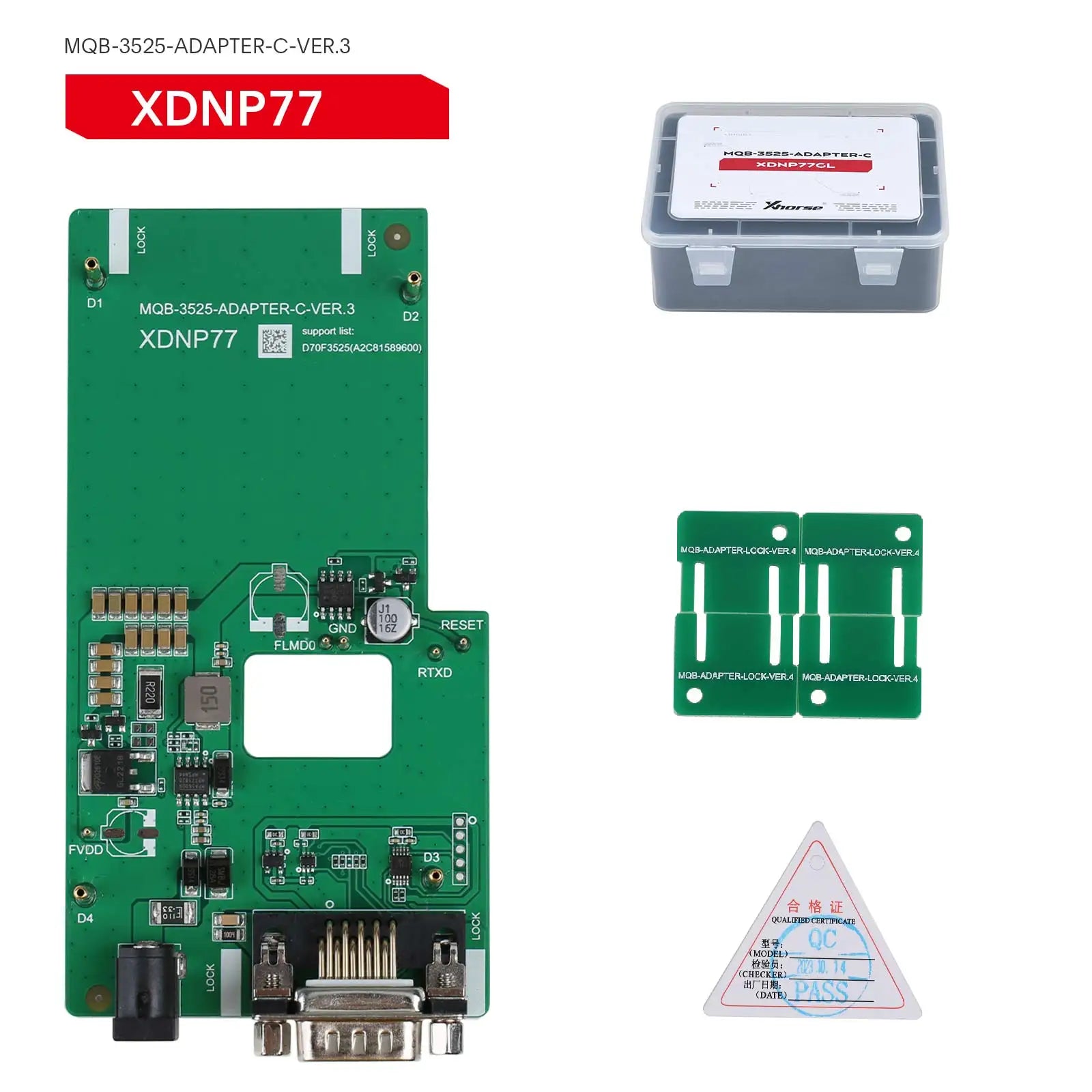 In Stock Xhorse XDNPM3GL MQB48 Solder-Free Adapter 13pcs Full Set Work with Multi-Prog, VVDI Prog, Key Tool Plus