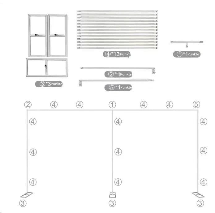 6 x 3m Backdrop Stand,Adjustable 10x20FT  Metal Arch Backdrop Stand for Parties Wedding Ceremony, Metal Arch Frame Decorate