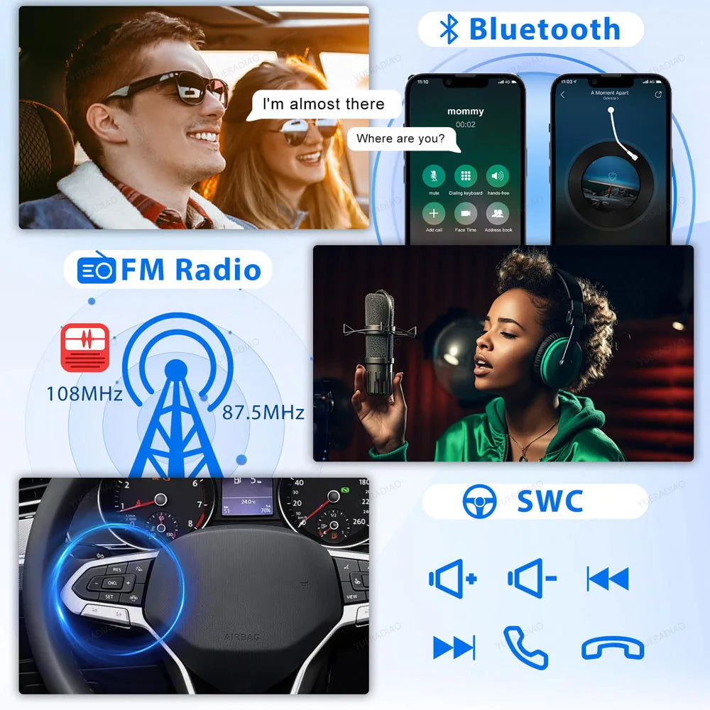 Android 15 Car Radio For Ford FIGO KA 2015 2016 2017 2018 2019 2020 GPS NAVI 4G LTE 5G WIFI QLED Multimedia Video Player 2DIN BT