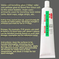 1pcs 45g 100g Audio Speaker Repair Center Adhesive Voice Coil Glue Yellow Voice Coil Adhesive Fixation Black Dust Cap Adhesive
