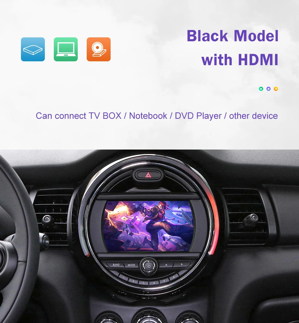 Wireless CarPlay for Mini R55 R56 R57 R58 R59 R60 R61 F54 F55 Clubman Countryman Hardtop John Cooper F56 F57 Android Auto