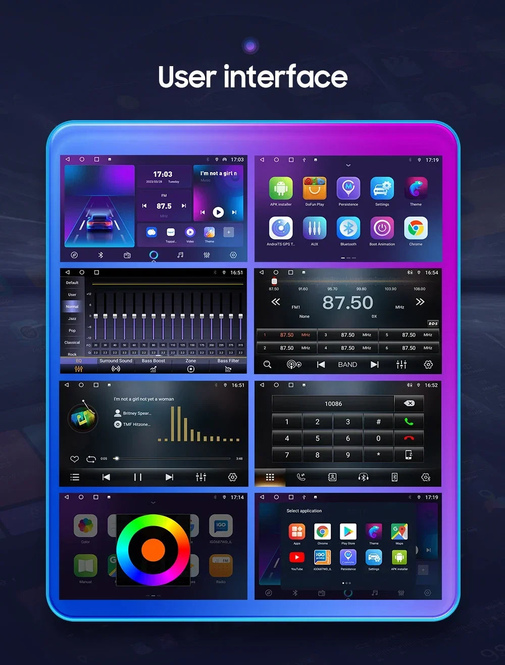 Android 14 Quad Core 2G 32G Single 1 Din Car Autoradio Player Universal Retractable Screen Car Radio WiFi MP5 Car GPS Navigation