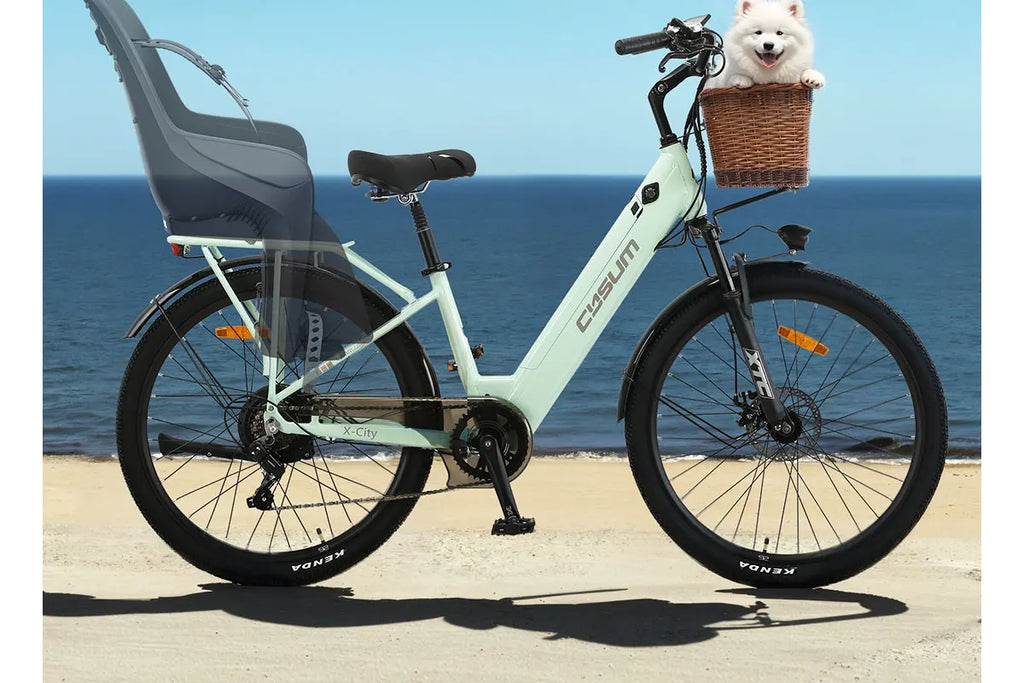 Cysum X-City Adult E-Bike 250W E-Bike for Men 48V 10.4ah Battery 26-Inch Tyre City E-Bike