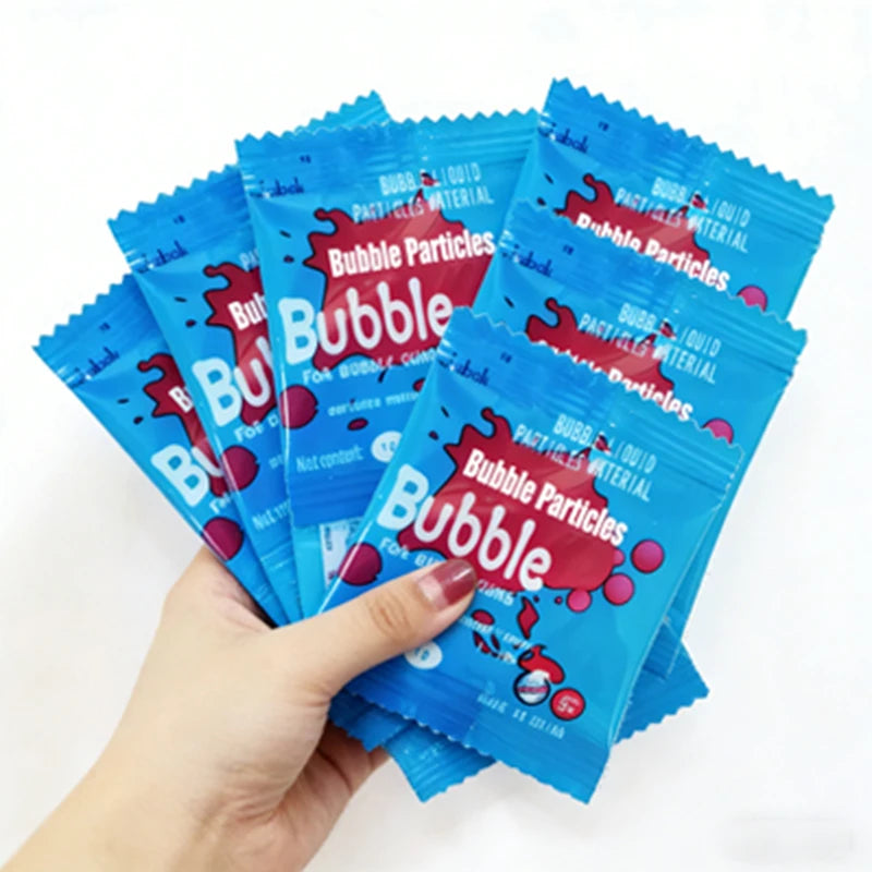 Bubble liquid supplement granule packaging – Each pack contains 10 packets of granules, suitable for high-capacity bubble machin