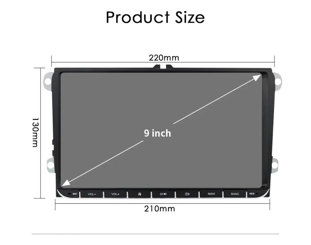 Hizpo 2din Carplay Android 14 UIS7862 Car Radio Multimedia Player for Volkswagen Golf Polo Tiguan Passat B7 B6 SEAT Leon DSP RDS