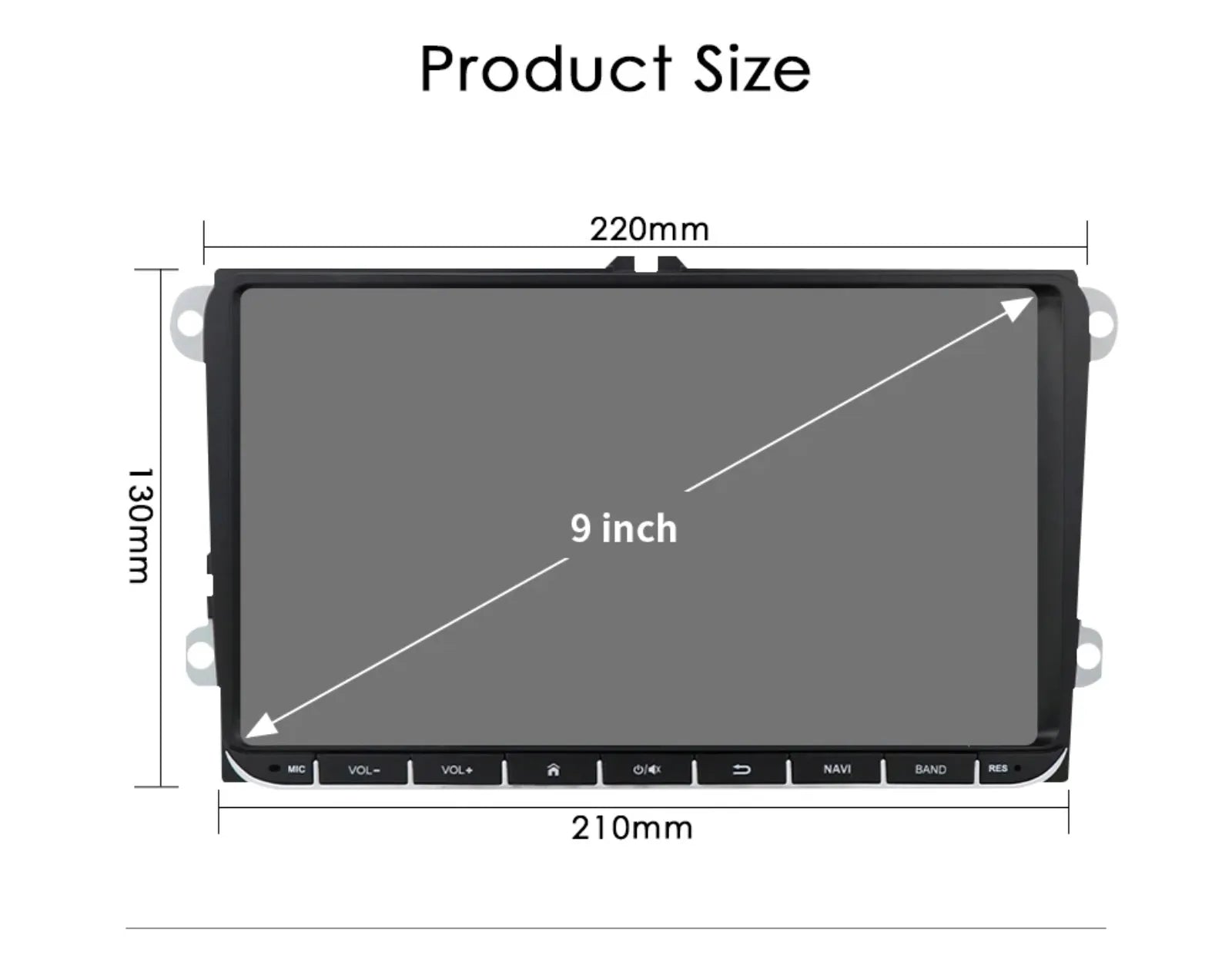 Hizpo 2din Carplay Android 14 UIS7862 Car Radio Multimedia Player for Volkswagen Golf Polo Tiguan Passat B7 B6 SEAT Leon DSP RDS