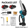 3000W Cordless Chain Saw 6/8 Inch Electric Chainsaw Rechargeable Pruning Wood Cutting Power Tools For 18V Battery