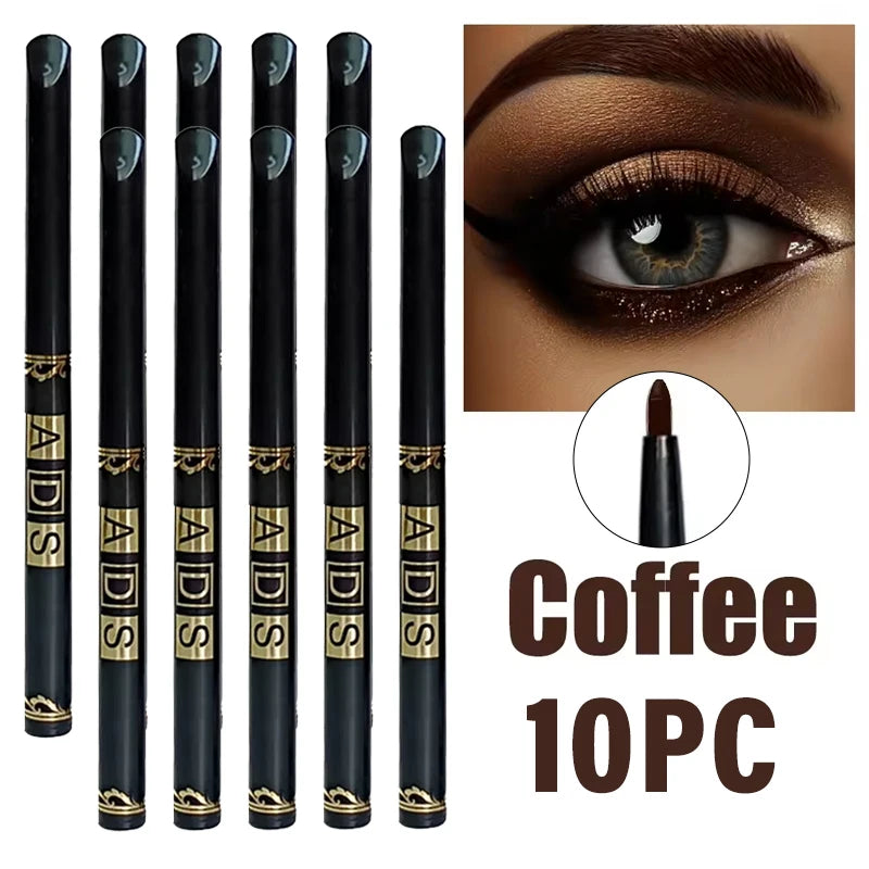 30Pcs Waterproof Lasting Liquid Eyeliner Wholesale No Ink Leakage Smooth Quick-Dry Black Coffee Eyeliner Gel Non-fading Makeup
