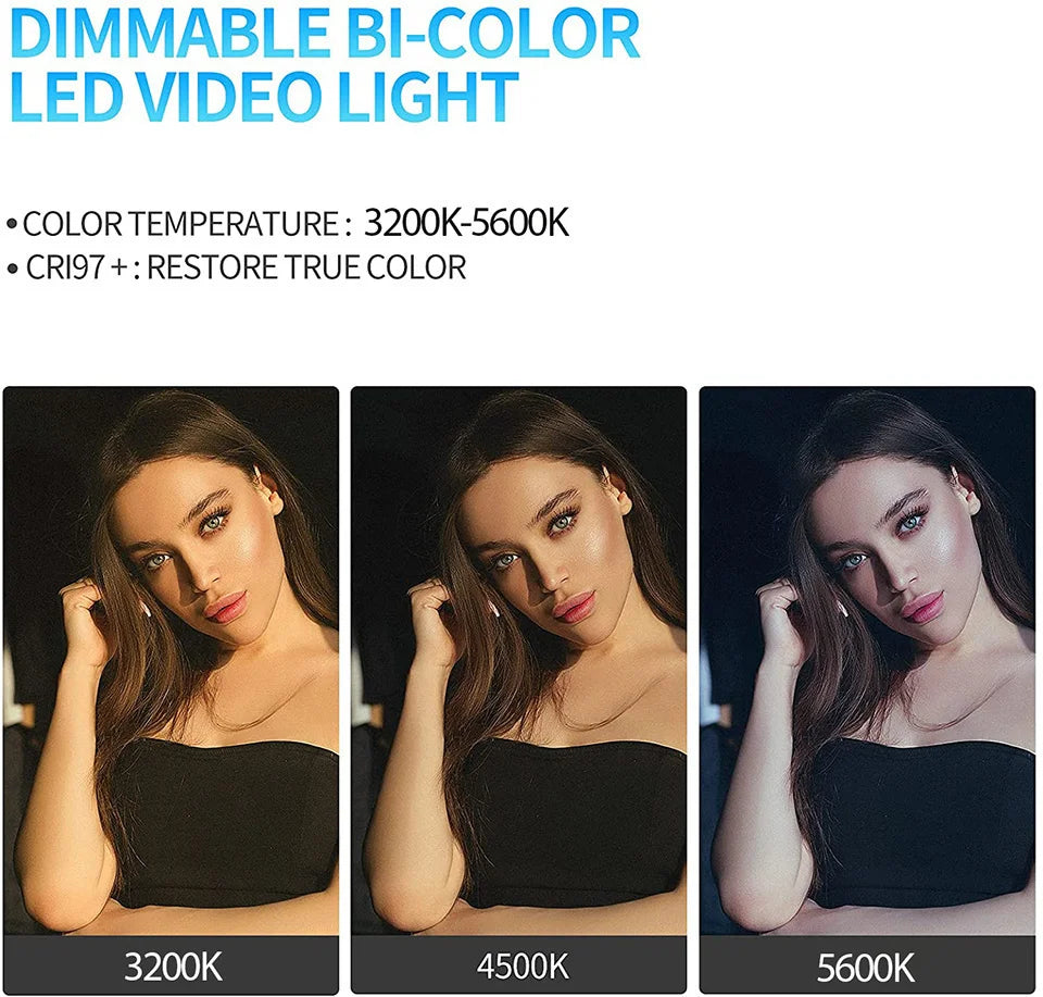 LED Photo Studio Light For Youbute Game Live Video Lighting On Camera 40W/50W Portable Video Recording Photography Panel Lamp