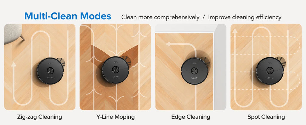 Lubluelu L15 Max  Robot Vacuum Mop Combo 5500Pa Robot Vacuum Auto-Charging  5 Maps 24 No-go Zones 3 In 1 Robot Vacuum Cleaner