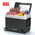 KROAK Car Refrigerator 12V 24V RV Car Fridge Dual Zone APP Control 35L 45L 55L Portable Refrigerator Freezer for Camping Travel