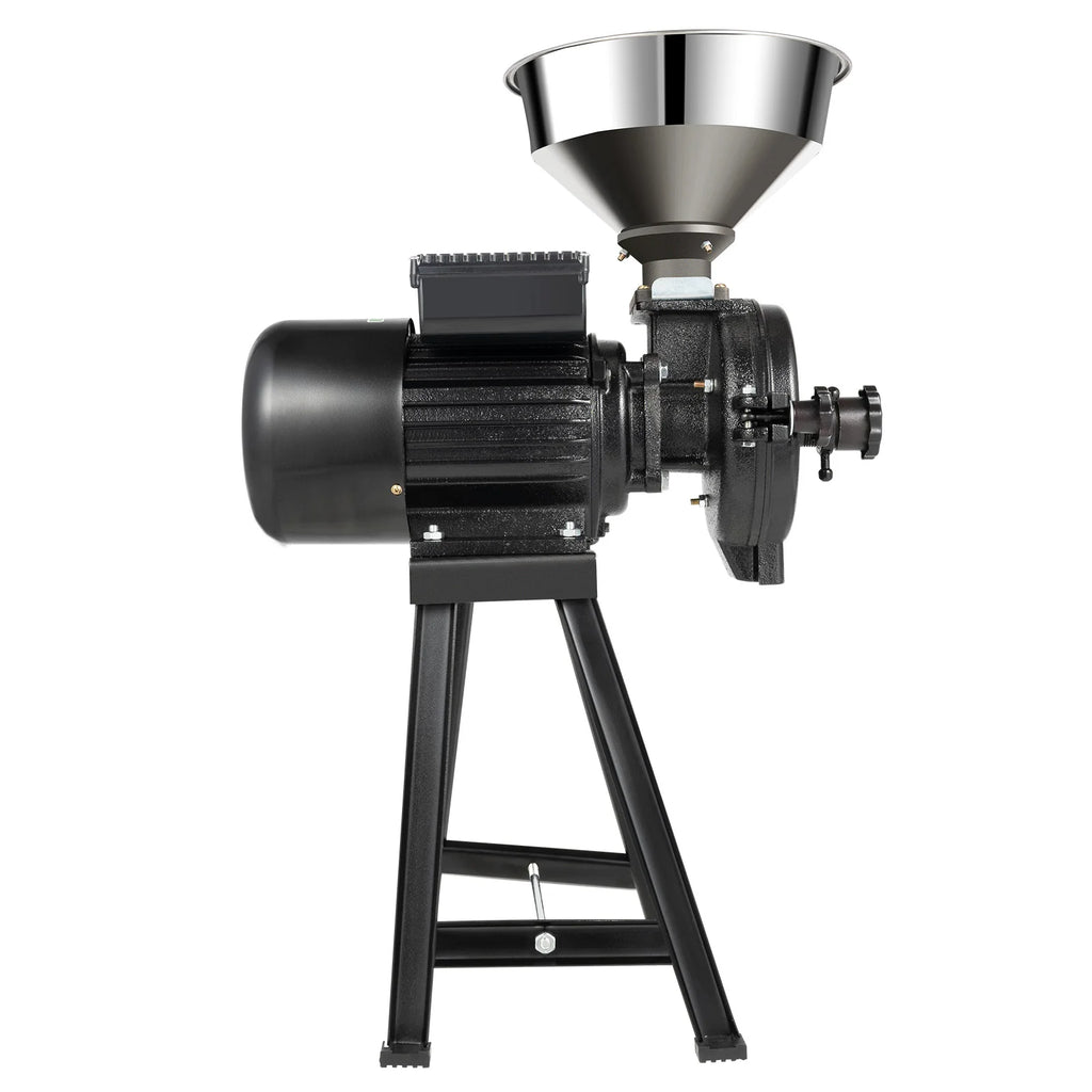 Electric Grain Mill,Dry Grain Wheat Grinder Coffee Bean Milling  and Grinding Machine ,with Stainless Steel Funnel,110/220V