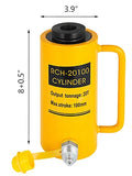 SucceBuy 20T/30T/60T Hollow Plunger Hydraulic Cylinder Jack Single Acting Ram Cylinder 100mm Heavy Duty Lifting Tool