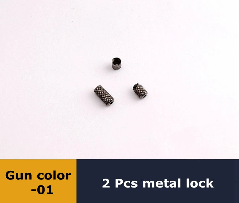 Round Shoelaces Capsule Buckle Aluminum Shoe Laces Without Ties Metal Lock Children And Adults Sneakers Shoelace Accessories