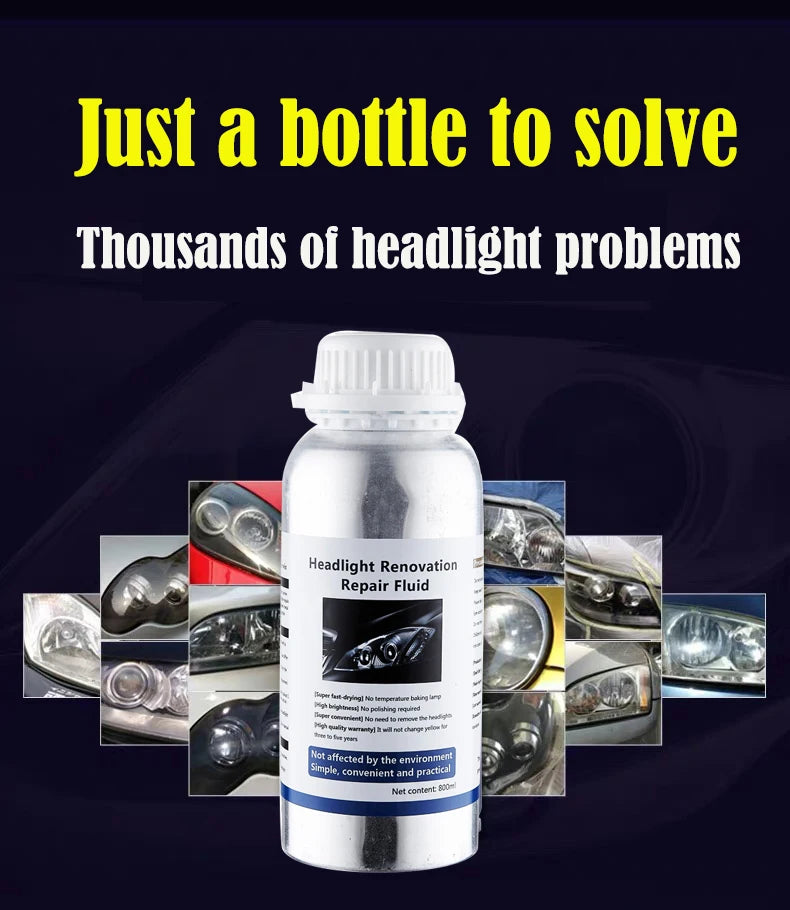 Car headlight polishing evaporator liquid Car chemicals headlight chemical polish Headlights liquid polymer lamps reg Headlights