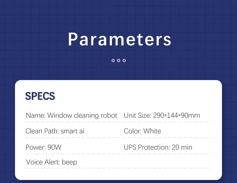 Window Robot Vacuum Cleaner Auto Working Electric Glass Limpiacristales Remote Control For Home