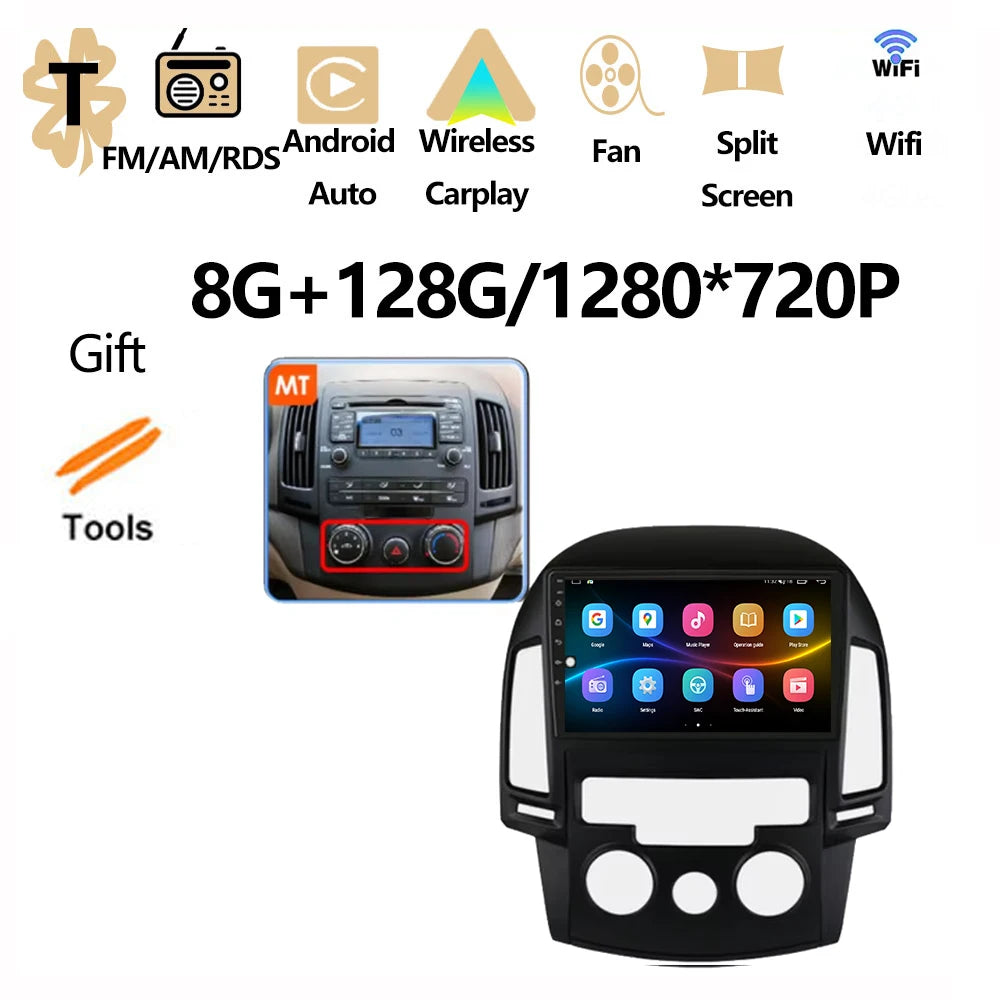 Android OS For Hyundai I30 2006 2007 2008 2009 2010 2011 Car Radio Multimedia Player DSP Stereo WiFi GPS Navigation Head Unit