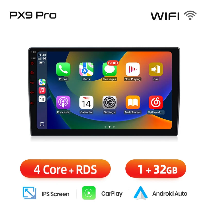 AWESAFE PX9 Car Radio Autoradio for PEUGEOT 207 207CC 2006-2015 Wireless Carplay Screen Android Auto Stereo GPS Navi FM RDS BT
