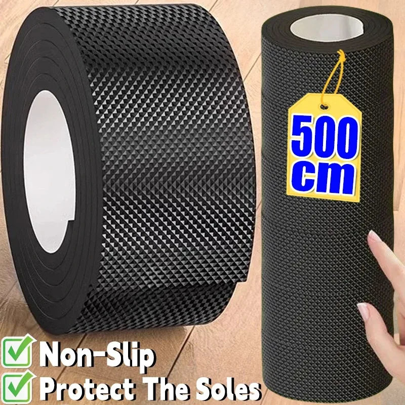 500cm Sole Anti Slip Stickers Self Adhesive EVA Protective Paster Cuttable Wear Resistant for Shoes Damage Prevention Women Men