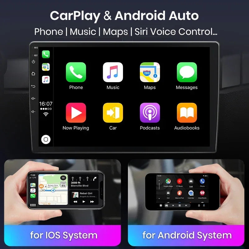 AWESAFE PX9 Car Radio Autoradio for PEUGEOT 207 207CC 2006-2015 Wireless Carplay Screen Android Auto Stereo GPS Navi FM RDS BT