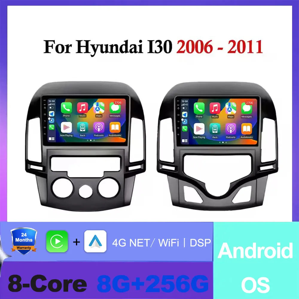 Android OS For Hyundai I30 2006 2007 2008 2009 2010 2011 Car Radio Multimedia Player DSP Stereo WiFi GPS Navigation Head Unit