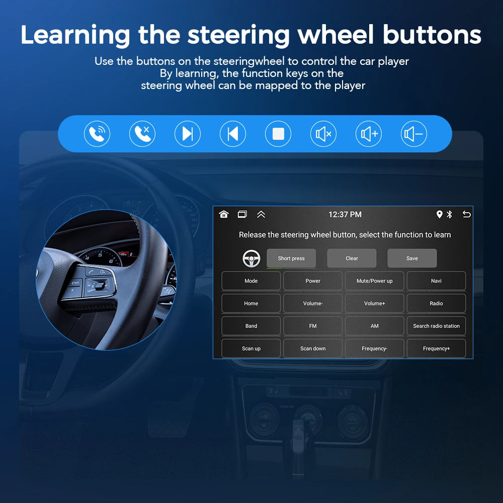 Car Radio 2 Din Multimedia Video Player Carplay Android Auto Android 13 Universal 7 Inch 2 din android Navigation Auto Stereo