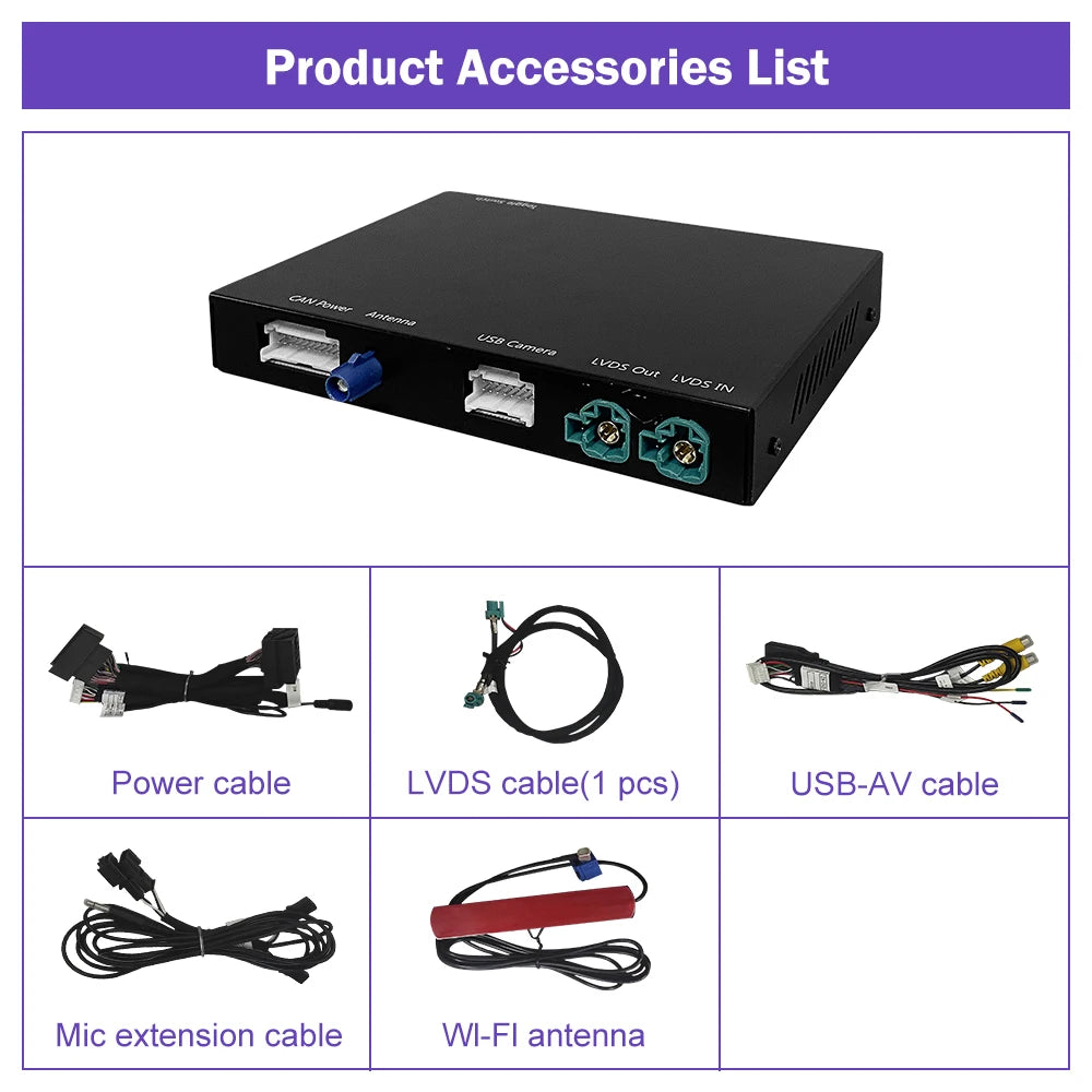 Wireless CarPlay for Mini R55 R56 R57 R58 R59 R60 R61 F54 F55 Clubman Countryman Hardtop John Cooper F56 F57 Android Auto