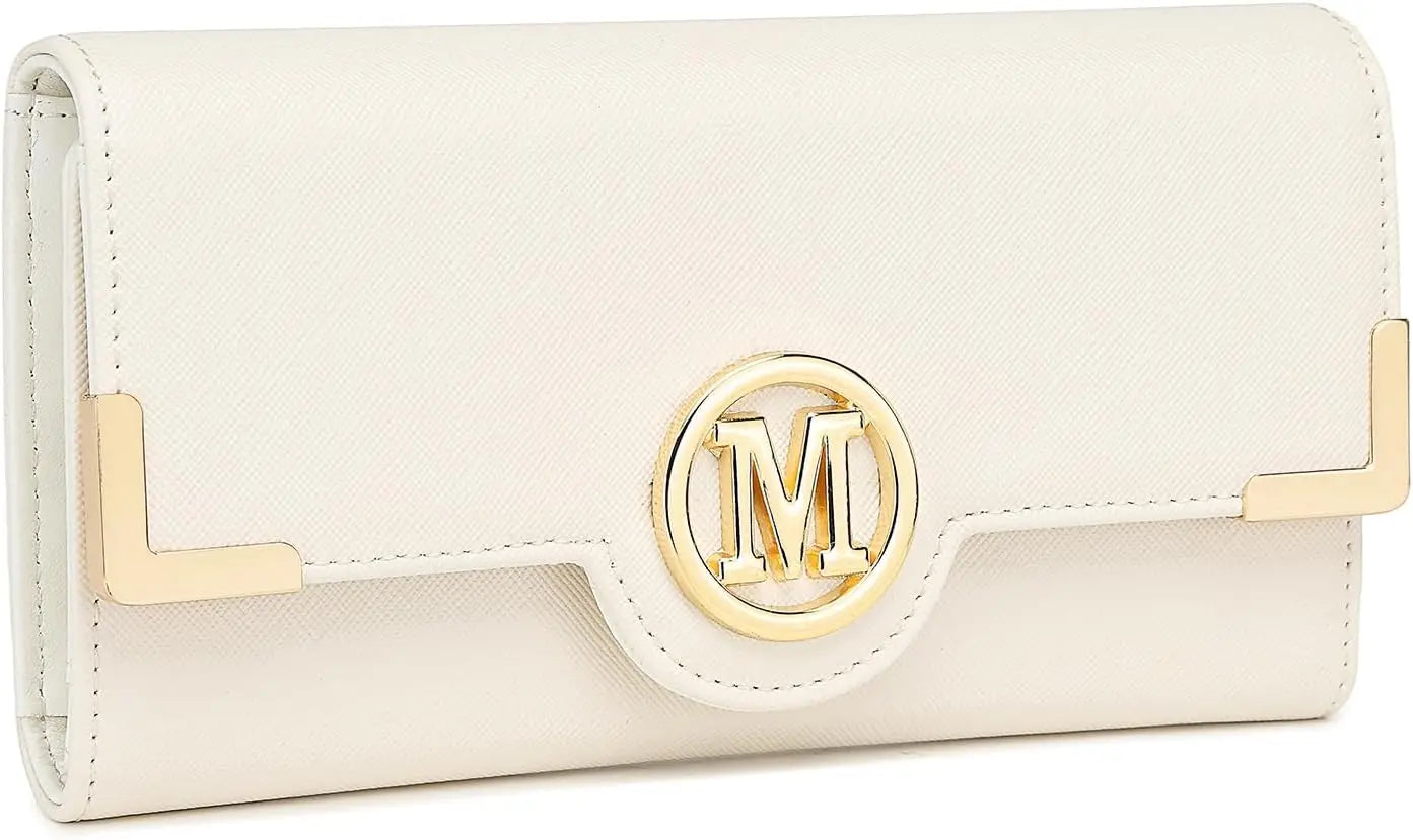 Miss Lulu WOMEN'S purse Long Wallet with zipper PU leather Card hand fan keys Holder Phone Case