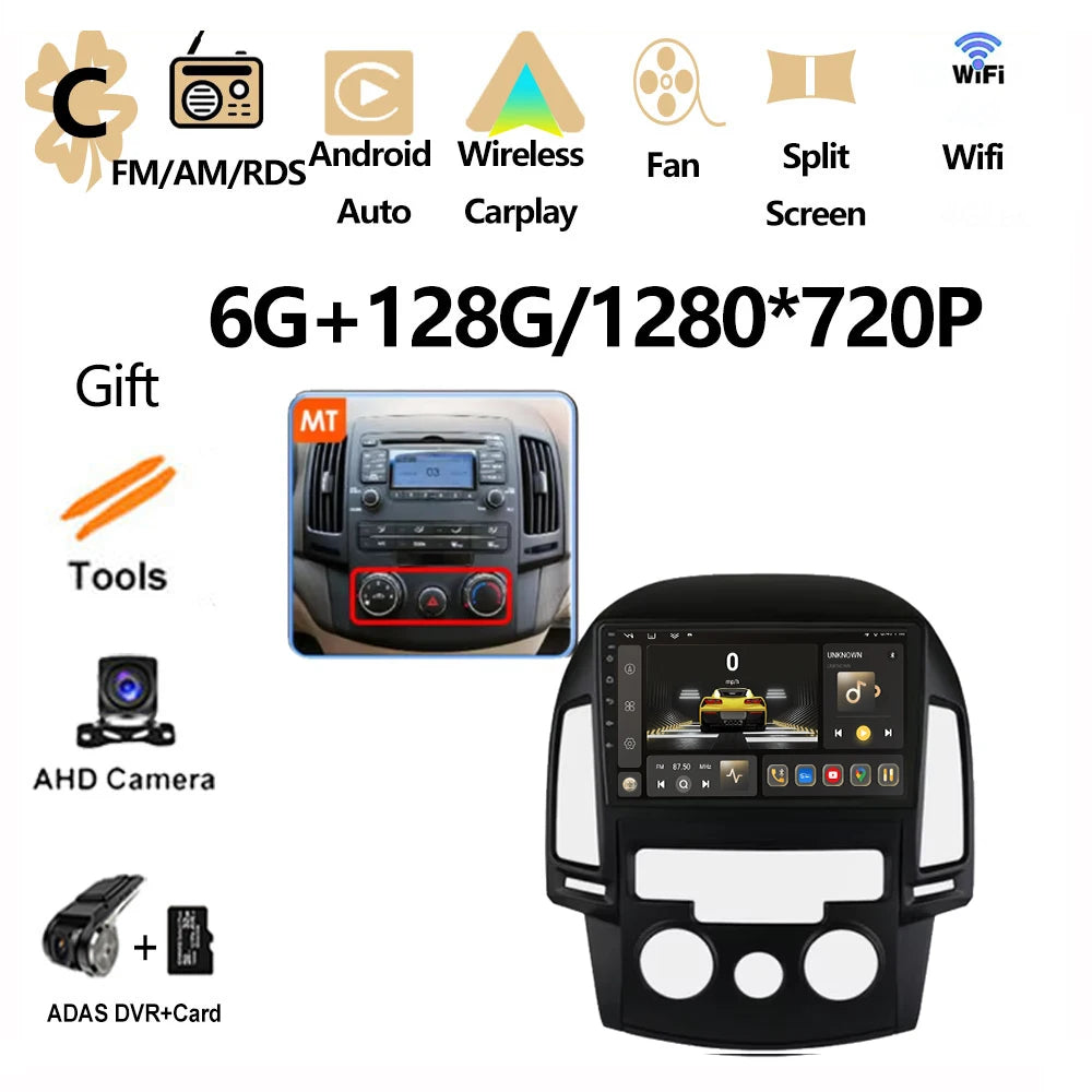 Android OS For Hyundai I30 2006 2007 2008 2009 2010 2011 Car Radio Multimedia Player DSP Stereo WiFi GPS Navigation Head Unit