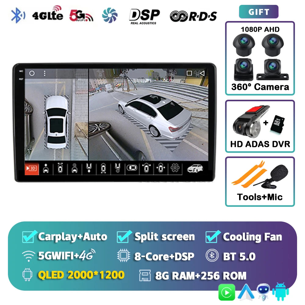 Android 15 Car Radio For Fiat Ducato 3 2006-2022 For Peugeot Boxer 2 2006-2022 For Citroen Jumper 2 2006-2022 Multimedia Stereo