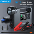 5 in 1 Car Jump Starter with air Compressor Portable Flashlight Starting Device Power Bank Battery Automotive Booster start