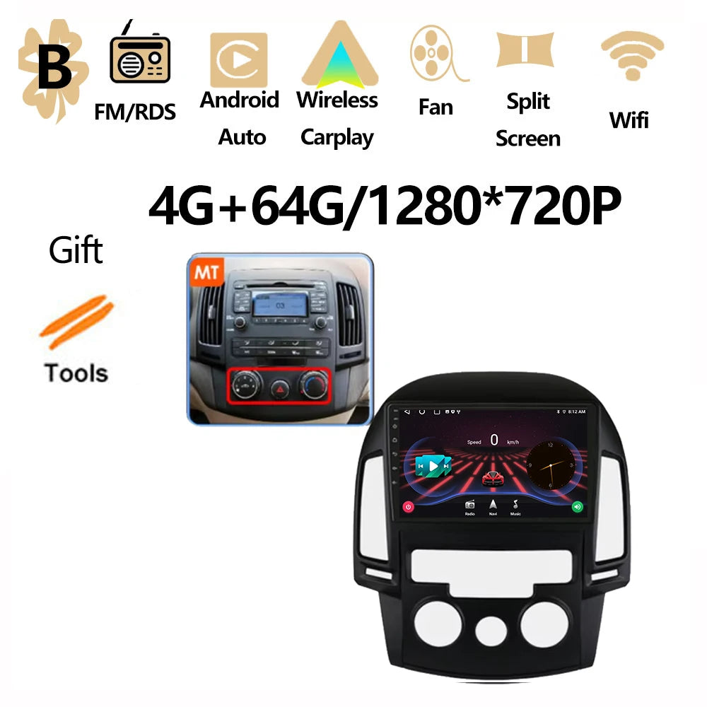 Android OS For Hyundai I30 2006 2007 2008 2009 2010 2011 Car Radio Multimedia Player DSP Stereo WiFi GPS Navigation Head Unit
