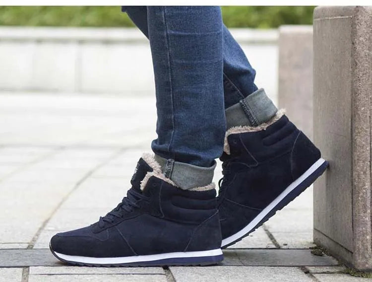 2026 Men Boots Winter  Sports Ankle Boots Thickened Plus Size Women Casual Fashion Short Boots Cotton Shoes Platform Snow Boots