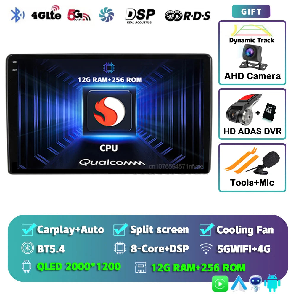 Android 15 Car Radio For Fiat Ducato 3 2006-2022 For Peugeot Boxer 2 2006-2022 For Citroen Jumper 2 2006-2022 Multimedia Stereo