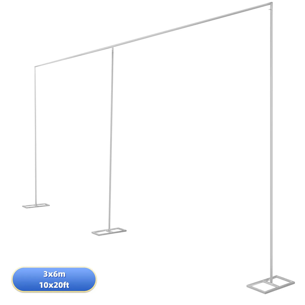 6 x 3m Backdrop Stand,Adjustable 10x20FT  Metal Arch Backdrop Stand for Parties Wedding Ceremony, Metal Arch Frame Decorate