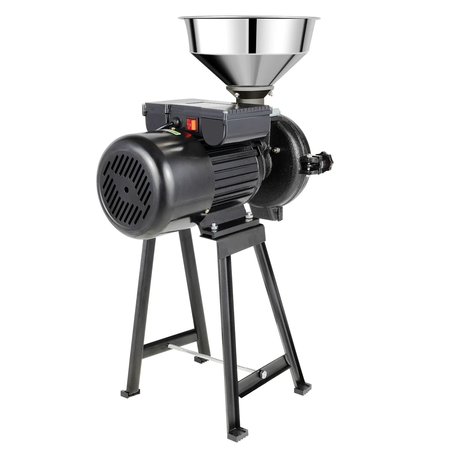Electric Grain Mill,Dry Grain Wheat Grinder Coffee Bean Milling  and Grinding Machine ,with Stainless Steel Funnel,110/220V
