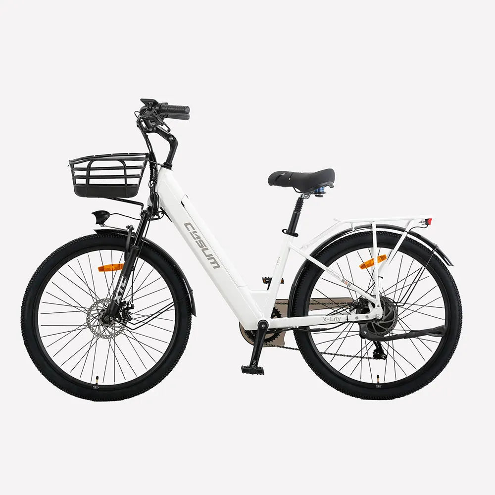 Cysum X-City Adult E-Bike 250W E-Bike for Men 48V 10.4ah Battery 26-Inch Tyre City E-Bike