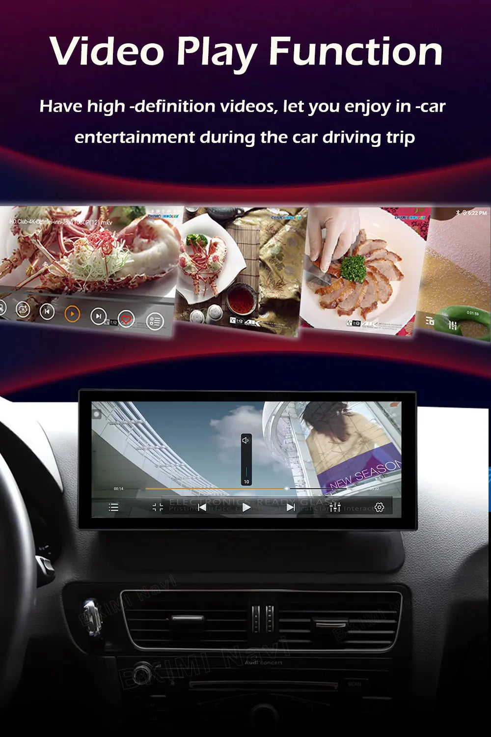 Android OS Car Radio for Audi Q3 2013 2014 2015 2016- 2018 Video Multimedia Player 4G GPS Navi Carplay Auto Accessories DSP BT